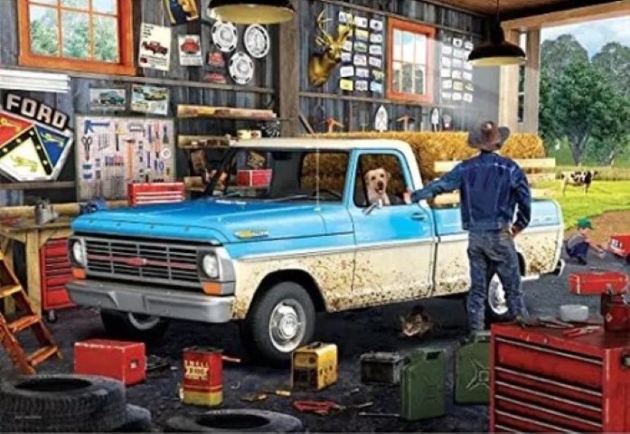 Ford Pickup Truck Tin Puzzel (550 stukjes) - Afbeelding 2