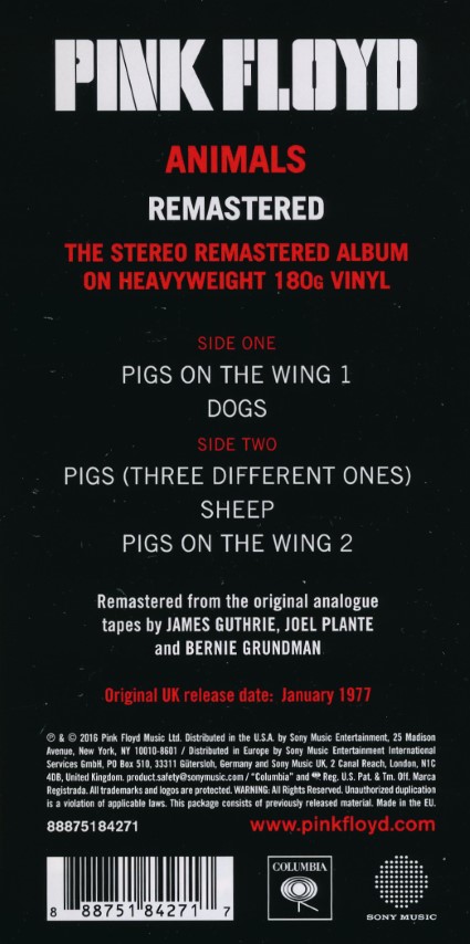 Pink Floyd - Animals (LP) Remastered - Afbeelding 2