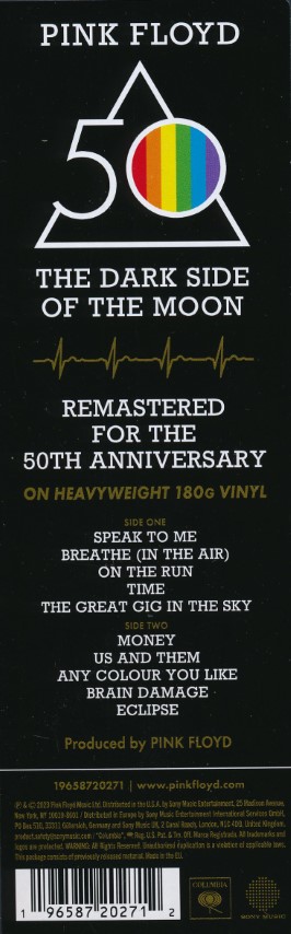 Pink Floyd The Dark Side of the Moon (50th Anniversary) (lp) Remastered - Afbeelding 2