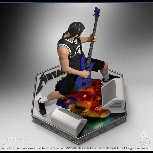 Metallica Rock Iconz Statue Robert Trujillo Limited Edition KnuckleBonz - Afbeelding 3