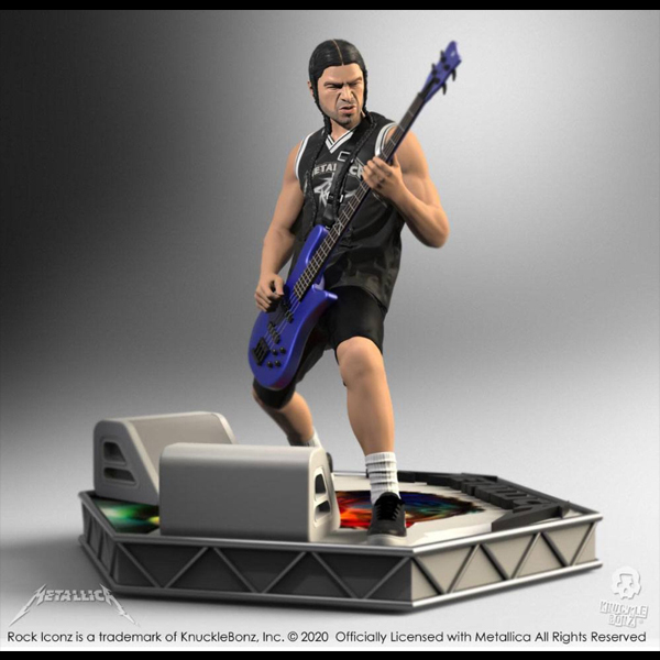Metallica Rock Iconz Statue Robert Trujillo Limited Edition KnuckleBonz - Afbeelding 4
