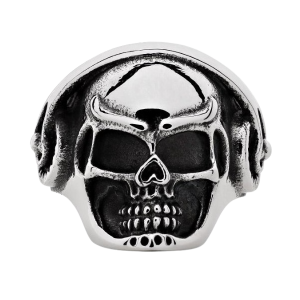 Zippo Headphone Skull Ring RVS (maat 58)