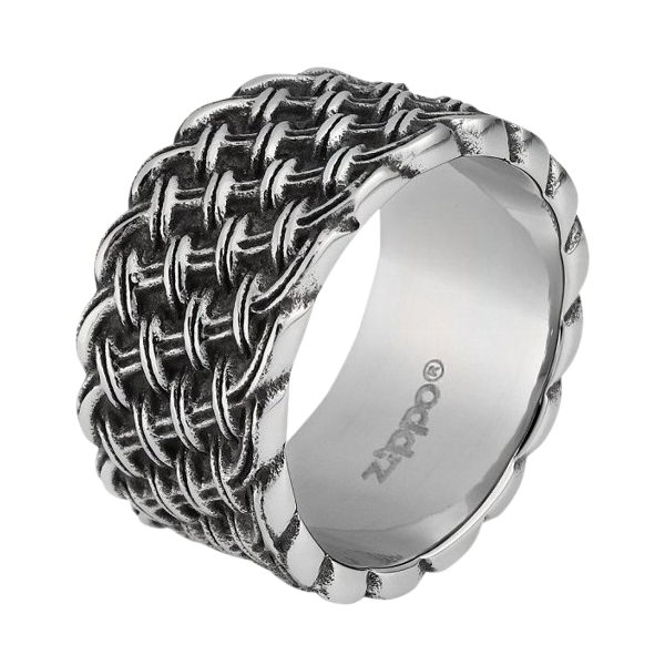 Zippo Classic Braided Ring RVS (maat 58)