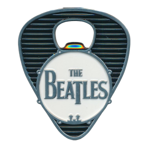 Beatles - Drum Logo Plectrum Bottle opener - Black/White