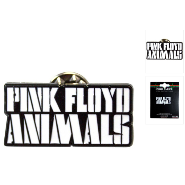 Pin Pink Floyd - Animals Mono Text Logo