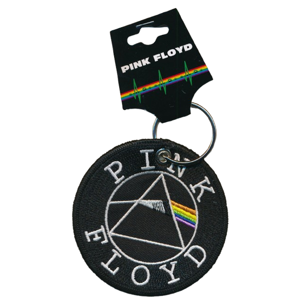 Pink Floyd - Circle Logo sleutelhanger zwarte border
