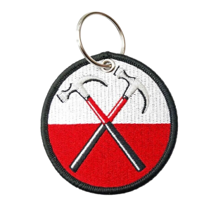 Pink Floyd - The Wall Hammers sleutelhanger zwarte border
