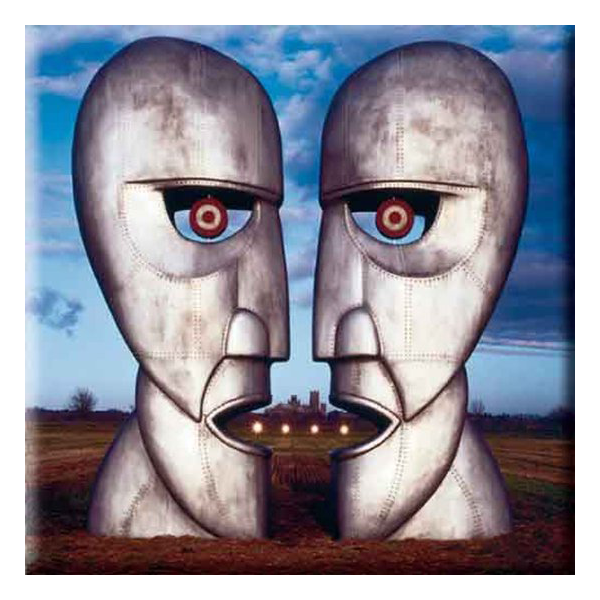 Pink Floyd - Division Bell Metal Heads - Koelkast magneet 16