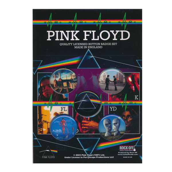 Pink Floyd - Album Covers 5 buttons