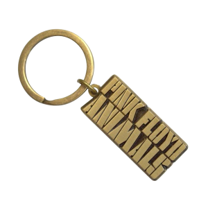 Pink Floyd - Animals Gold Text Logo Sleutelhanger - Goudkleurig (nr.2)