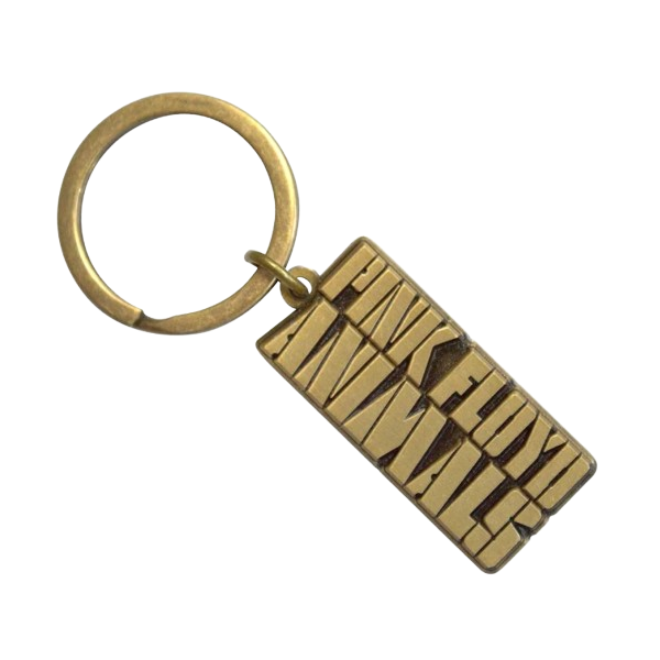 Pink Floyd - Animals Gold Text Logo Sleutelhanger - Goudkleurig (nr.2)