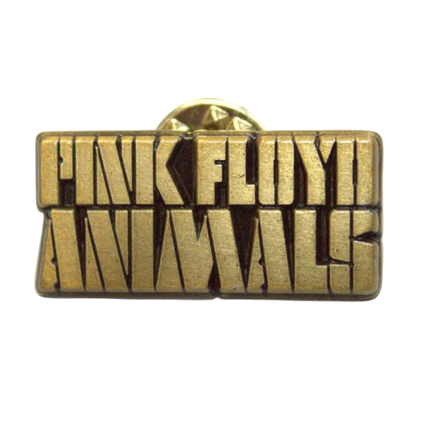 Pin Pink Floyd - Animals Text Logo - Goudkleurig (nr.2)