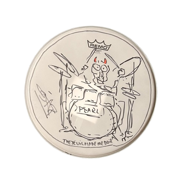 Drumvel (8) beschilderd en gesigneerd door Cesar Zuiderwijk