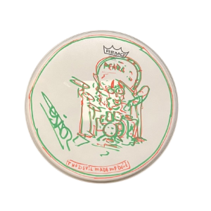 Drumvel (10) beschilderd en gesigneerd door Cesar Zuiderwijk