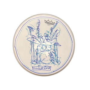 Drumvel (11) beschilderd en gesigneerd door Cesar Zuiderwijk