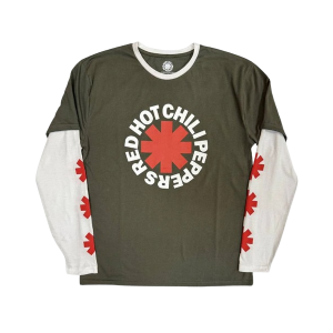 Red Hot Chili Peppers - Classic Asterisk Longsleeve shirt/trui - Groen/Wit
