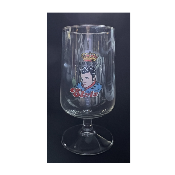 Elvis Presley 1935 - 1977 (bier-)glas op voet