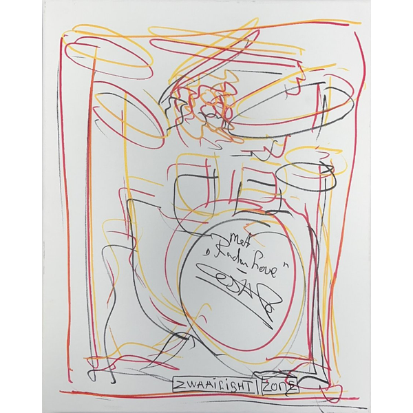 Schilderij (1) getekend door Cesar Zuiderwijk