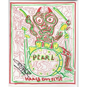 Schilderij (10) getekend door Cesar Zuiderwijk