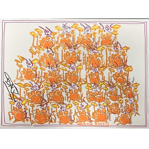 Schilderij (4) getekend door Cesar Zuiderwijk