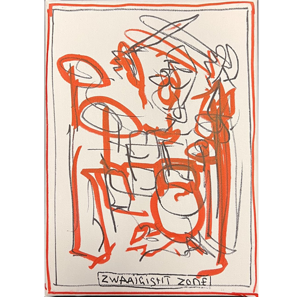 Schilderij (7) getekend door Cesar Zuiderwijk