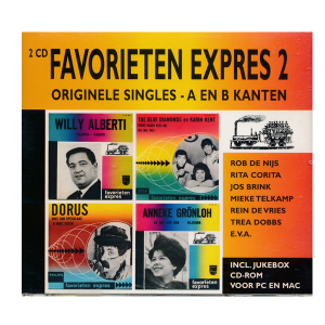 Favorieten Expres 2 - Originele singles A en B kanten (2de hands 2CD)