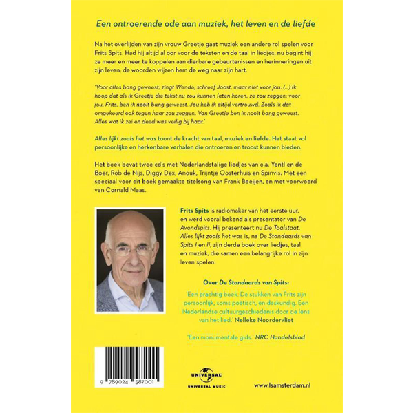 Frits Spits - Alles lijkt zoals het was. (2de hands boek+2CD) - Afbeelding 2