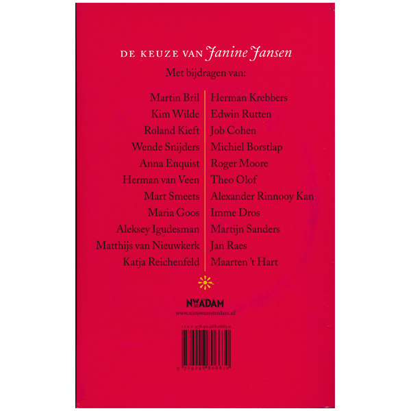 De Keuze van Janine Jansen - 22 prominenten over hun mooiste klassieke muziekstukken aller tijden (2de hands boek+CD) - Afbeelding 2