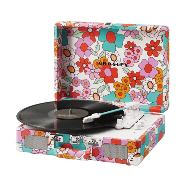 Crosley Cruiser Plus Groovy Floral Platenspeler met Bluetooth In/Out - Afbeelding 3