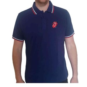 Rolling Stones - Classic Tongue Polo shirt - Blue (shirt)