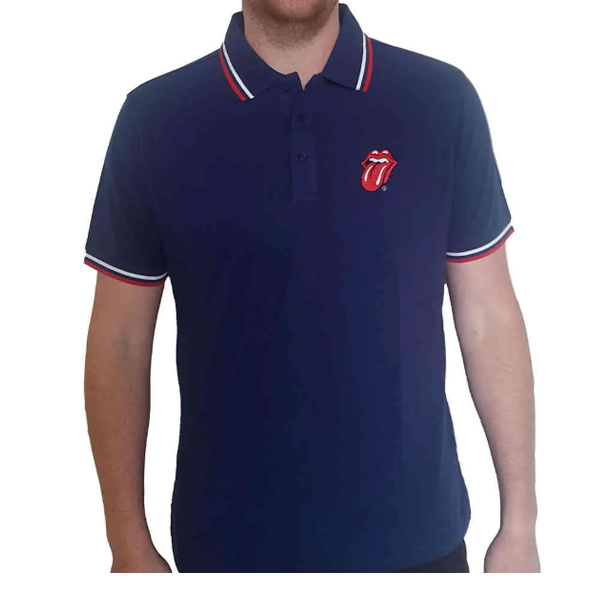Rolling Stones - Classic Tongue Polo shirt - Blue (shirt)