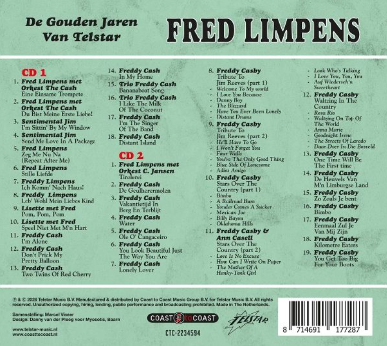 Fred Limpens - De Gouden Jaren Van Telstar (2CD) - Afbeelding 2