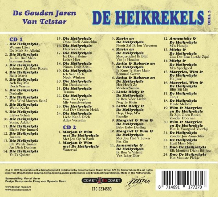 Heikrekels - De Gouden Jaren Van Telstar deel 2 (2CD) - Afbeelding 2