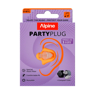 Alpine PartyPlug Transparant Herbruikbare Muziek Oordoppen 1 paar