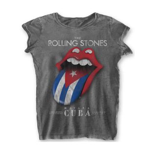 Rolling Stones - Havana Cuba (dames t-shirt) grijs/charcoal
