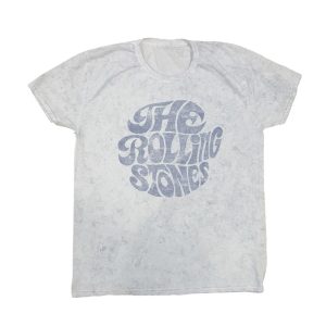 Rolling Stones - 70's Logo wit (t-shirt)