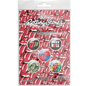 Rolling Stones - Rock 'n' Roll 5 buttons *02*