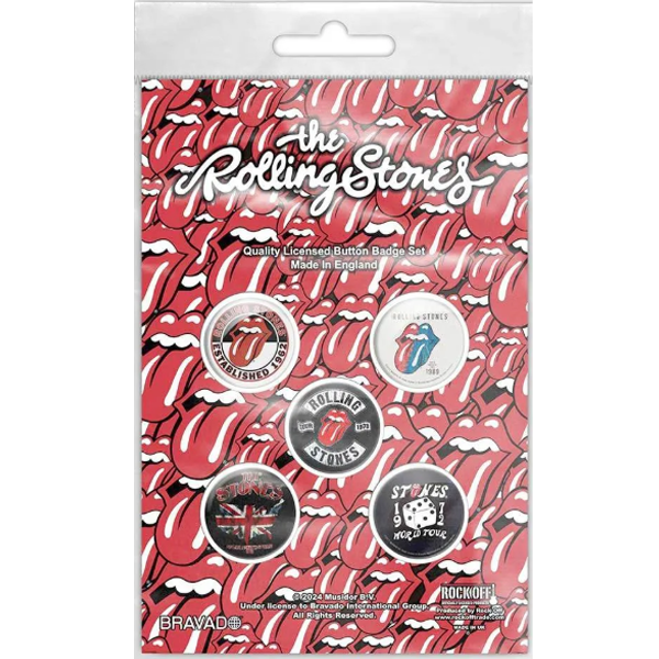 Rolling Stones - Tour Collection 5 buttons *10*