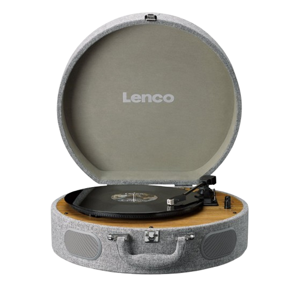 Lenco Houten Retro Platenspeler met ingebouwde Speakers - Bluetooth en AT3600L cartridge - Grijs