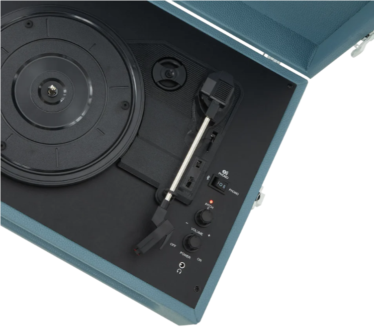 Crosley Voyager Bluetooth Platenspeler kleur Washed Blue - Afbeelding 4