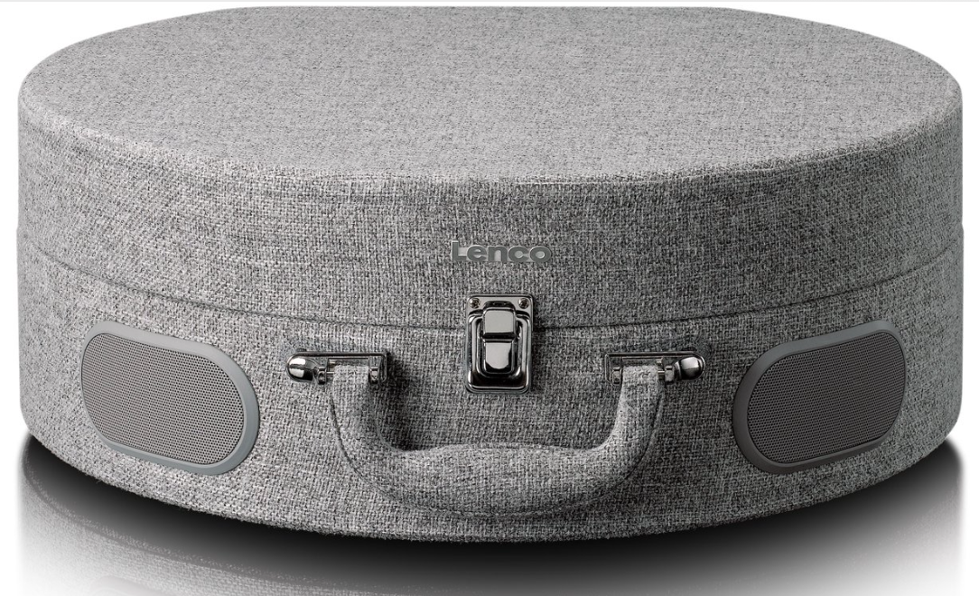 Lenco Houten Retro Platenspeler met ingebouwde Speakers - Bluetooth en AT3600L cartridge - Grijs - Afbeelding 2