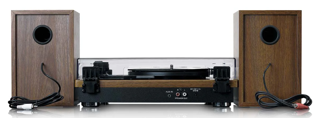 Lenco LS-100WD - Platenspeler met 2 externe speakers - Hout - Afbeelding 6
