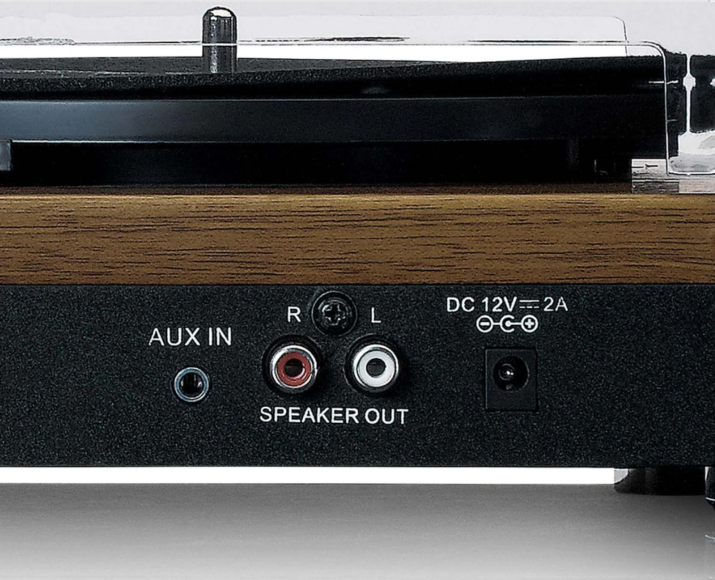 Lenco LS-100WD - Platenspeler met 2 externe speakers - Hout - Afbeelding 4