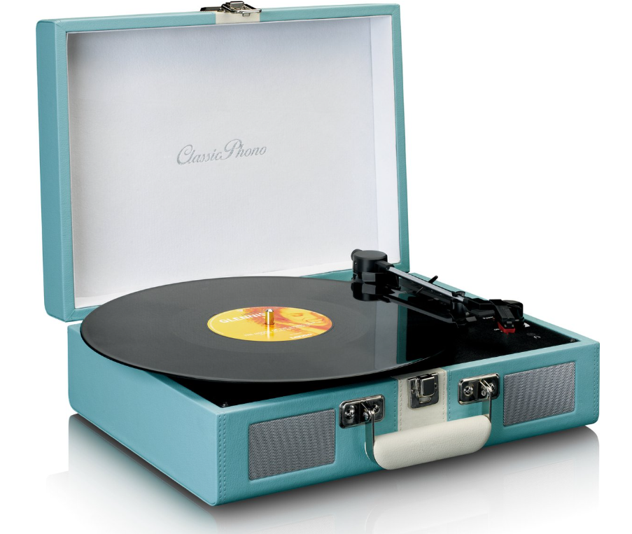 Lenco Classic Phono TT-110BKRD - Platenspeler - Blauw Wit - Afbeelding 2