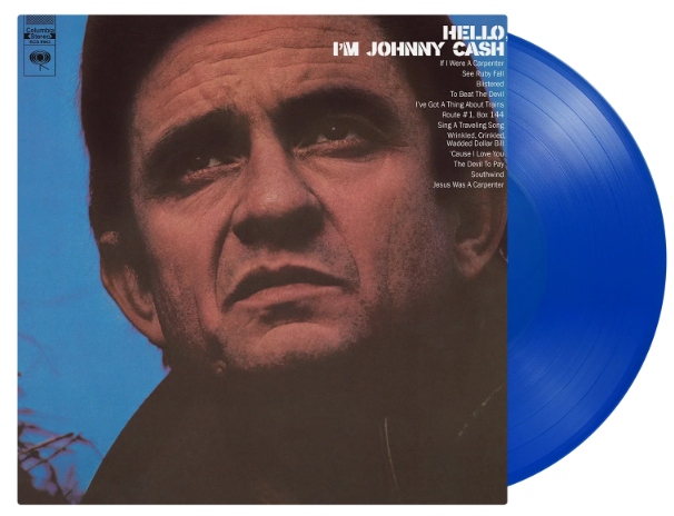 Johnny Cash - Hello, I'm Johnny Cash (LP) Lim./coloured (blauw) *Pre-order* - Afbeelding 2