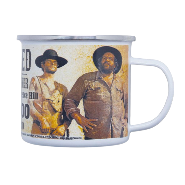 Bud Spencer & Terence Hill Wanted emaille (mok)