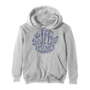 Rolling Stones Hoodie Vintage 70s Logo Grijs (Trui met capuchon)